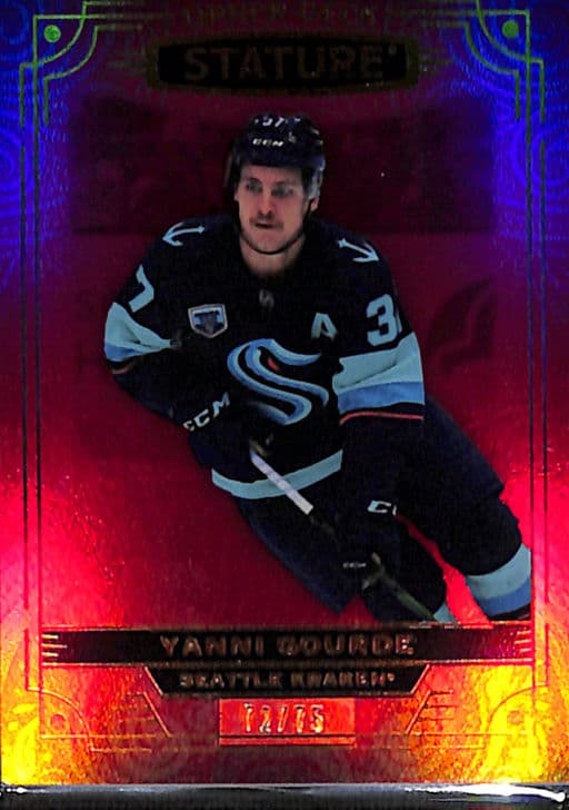 2022-23 Upper Deck Stature Red Seattle Kraken Yanni Gourde #97 /75