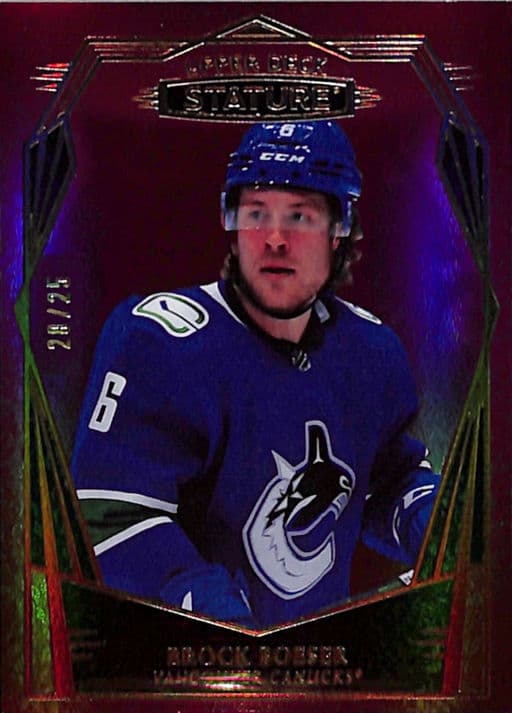 2022-23 Upper Deck Stature Red Vancouver Canucks Brock Boeser #90 /25