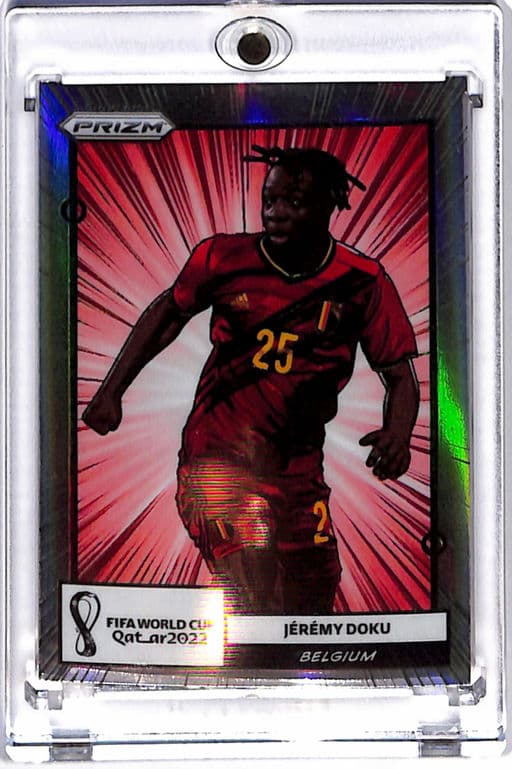 2022 Panini Prizm World Cup Qatar Manga #2 Jeremy Doku Manga