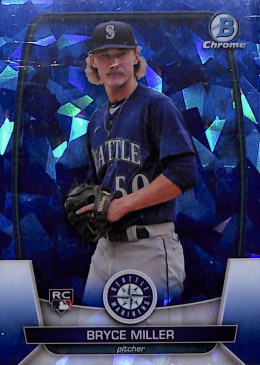 Bryce Miller 2023 Bowman Chrome Sapphire #92 ROOKIE Seattle Mariners