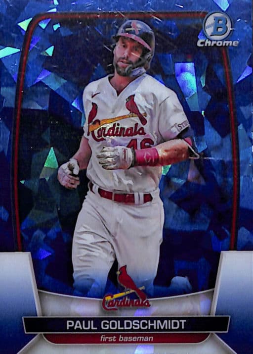 Paul Goldschmidt 2023 Bowman Chrome Sapphire #34 St. Louis Cardinals