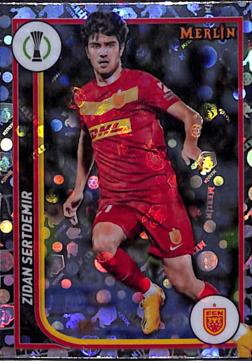 Zidan Sertdemir 2024 Topps Merlin #53 Vintage Refractor FC Nordsjaelland