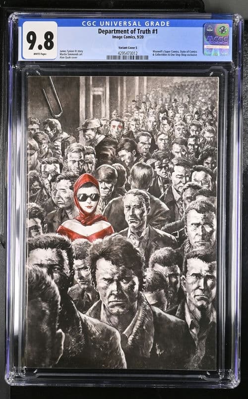Department of Truth #1 Quah Virgin Variant Cover S CGC 9.8