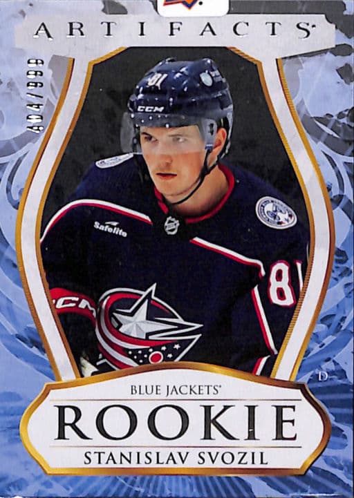 Stanislav Svozil 23-24 Upper Deck Artifacts Stars ROOKIE #243 Blue Jackets /999