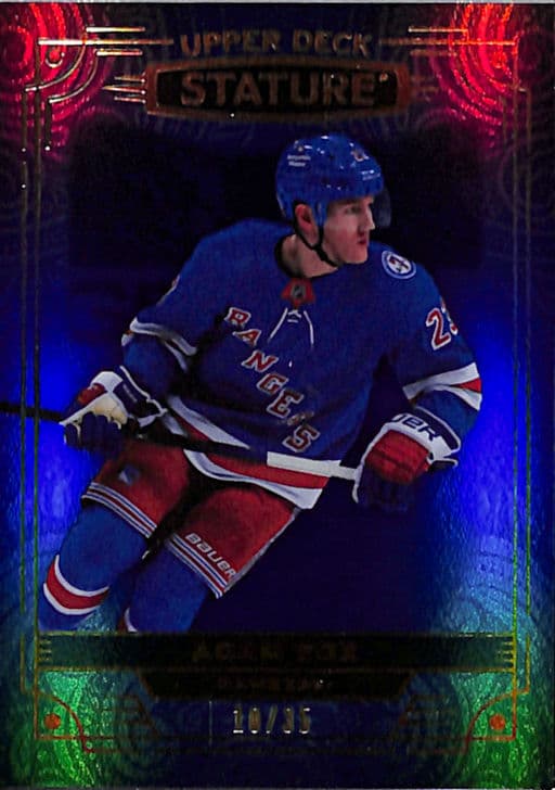 2022-23 Upper Deck Stature Blue New York Rangers Adam Fox #94 /35