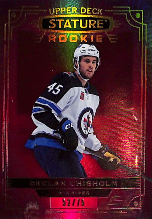 2022-23 Upper Deck Stature Winnipeg Jets Declan Chisholm Rookie #189 /75