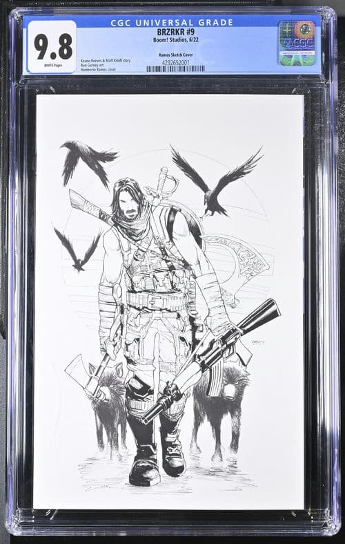 BRZRKR #9 Ramos Sketch Cover 9.8