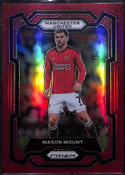 Mason Mount 2023-24 Panini Prizm #44 Red Manchester United /199