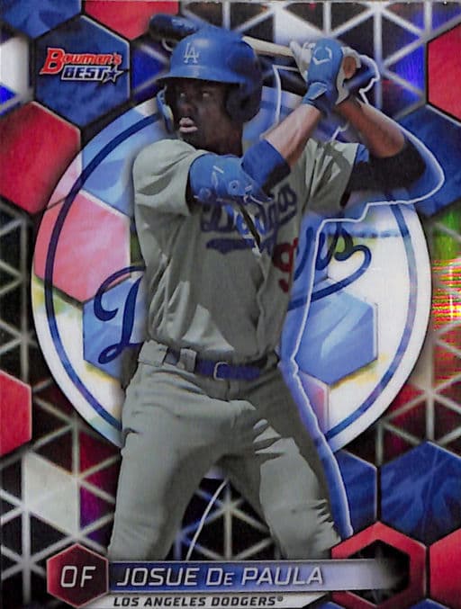 2023 Bowman's Best Los Angeles Dodgers Josue De Paula Refractor TP-17