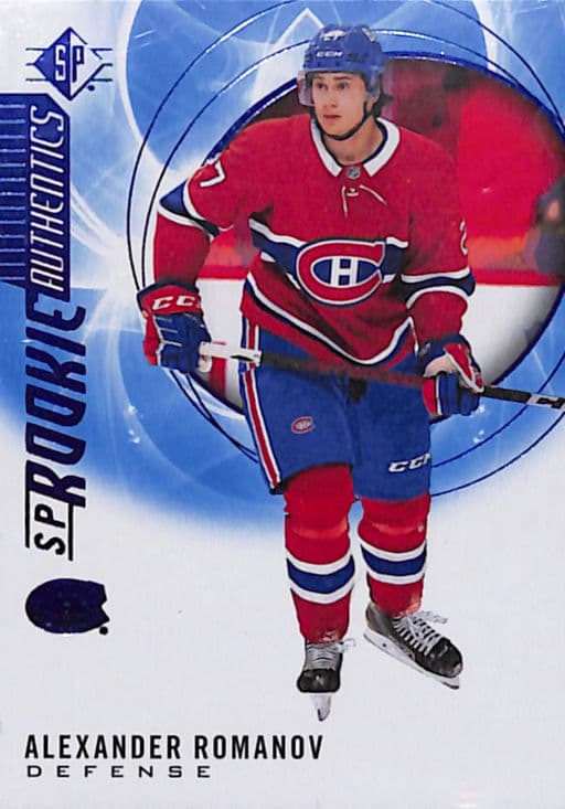 Alexander Romanov 2020-21 Upper Deck Rookie Authentics #119 Canadiens