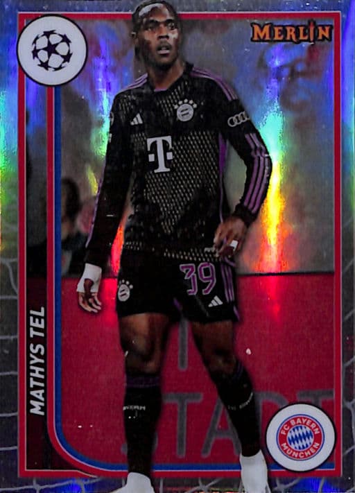 Mathys Tel 2024 Topps Merlin #46 Refractor FC Bayern Munchen