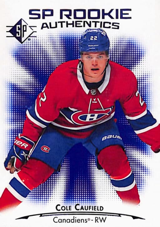Cole Caufield 2021-22 SP Rookie Authentics #124 Raw RC Montreal Canadiens