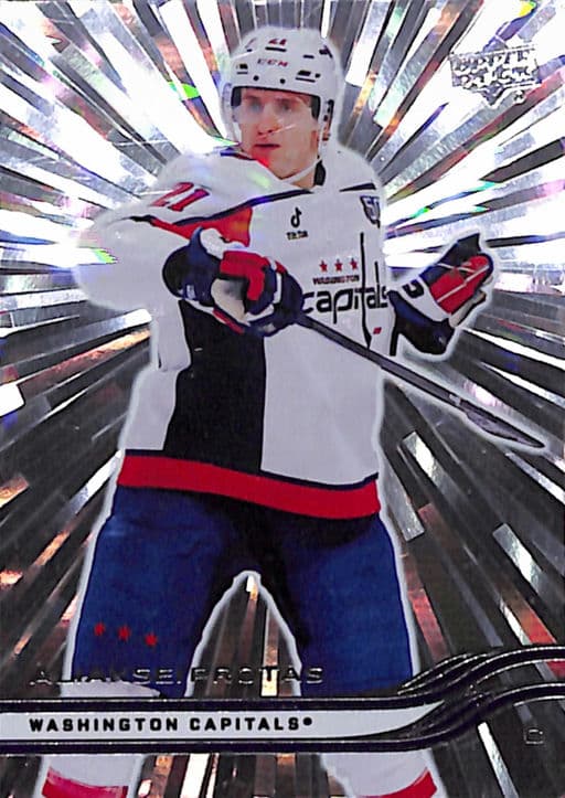 Aliaksei Protas 2025-26 Upper Deck Series 1 #188 Outburst Washington Capitals