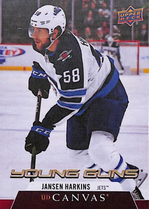 Jansen Harkins 2020-21 Upper Deck Canvas Young Guns C216 Winnipeg Jets