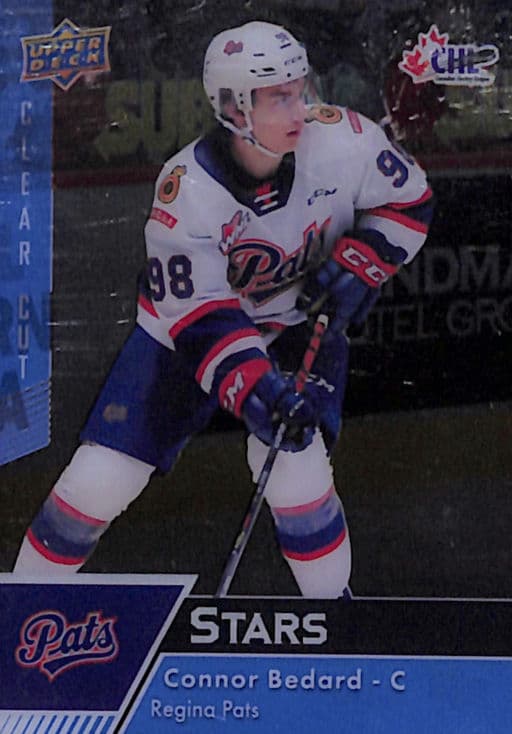 Connor Bedard 2022-23 Upper Deck CHL Stars Clear Cut #308 Regina Pats