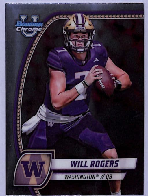 2024 Bowman University Chrome Will Rogers #185