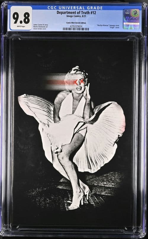 Department of Truth #12 Marilyn Monroe Comic Mint Sketch Virgin CGC 9.8
