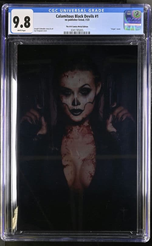 Calamitous Black Devils #1 2023 The 616 Comics Metal Edition CGC 9.8 Key Issue