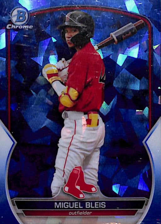 Miguel Bleis 2023 Bowman Chrome Sapphire BCP-223 Boston Red Sox