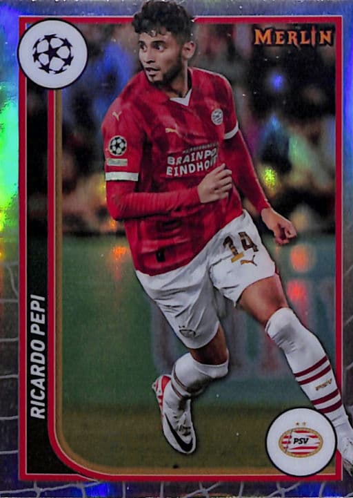 Ricardo Pepi 2024 Topps Merlin #97 Refractor PSV Eindhoven