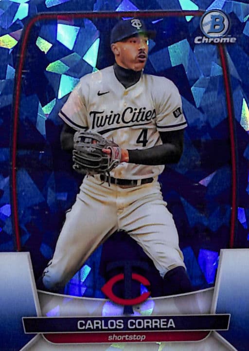 Carlos Correa 2023 Bowman Chrome Sapphire #85 Minnesota Twins