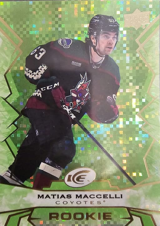 2022-23 Upper Deck Ice Hockey Green Arizona Coyotes Matias Maccelli Rookie #120