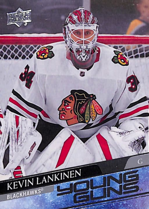 Kevin Lankinen 2020-21 Upper Deck Young Guns #497 Raw RC Chicago Blackhawks