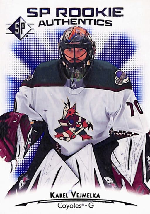 Karel Vejmelka 2021-22 SP Rookie Authentics #120 Arizona Coyotes