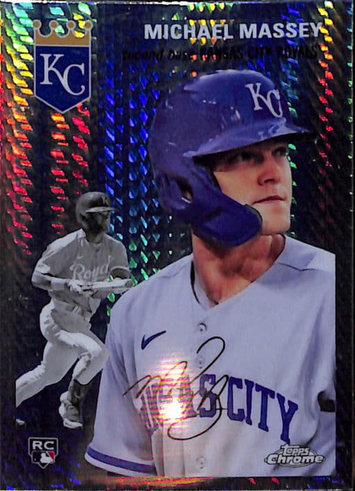 2023 Topps Chrome Platinum Prism Kansas City Royals Michael Massey RC AUTO #49