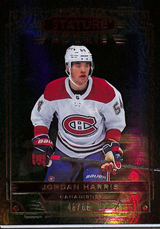 2022-23 Upper Deck Stature Green Montreal Canadiens Jordan Harris RC #157 /66