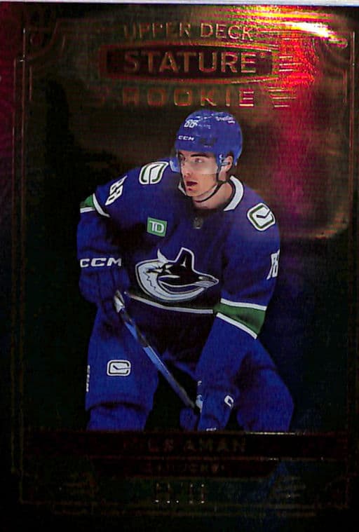 2022-23 Upper Deck Stature Green Vancouver Canucks Nils Aman RC #178 /99