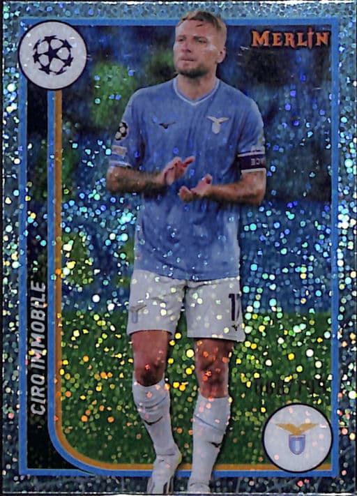 Ciro Immobile 2024 Topps Merlin #119 RC Aqua Speckle SS Lazio /199