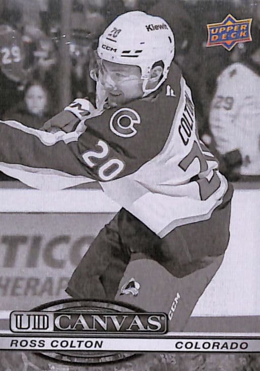 Ross Colton 2025-26 Upper Deck Canvas C-79 B&W Colorado Avalanche