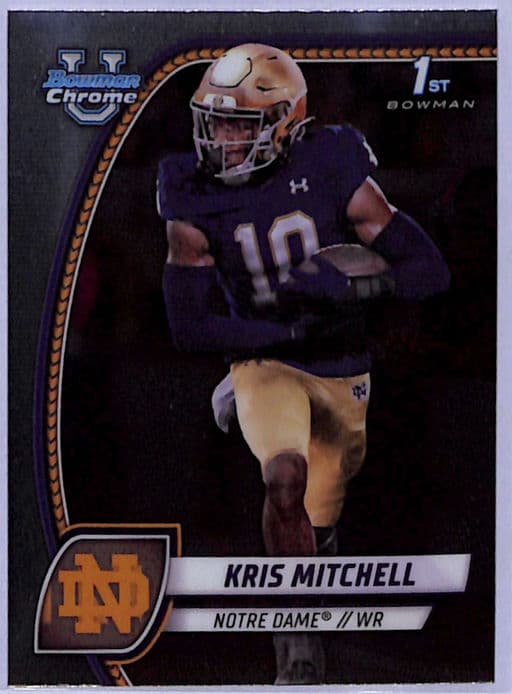 2024 Bowman University Chrome Kris Mitchell #117