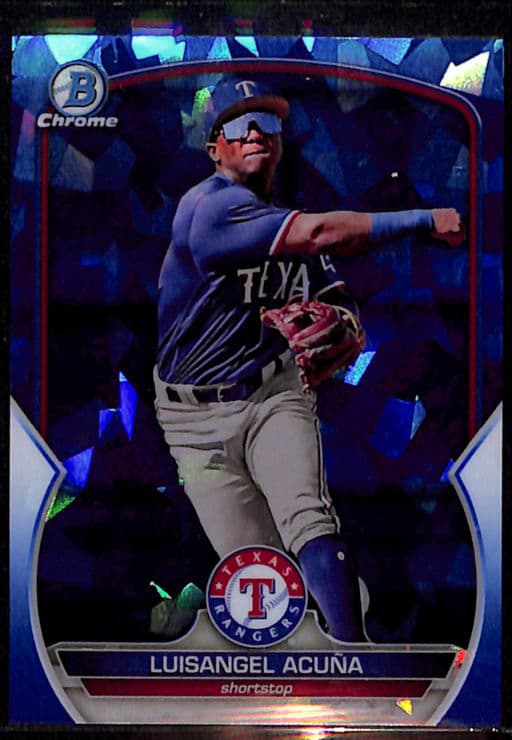 2023 Bowman Chrome Sapphire Luisangel Acuna BCP-230 Texas Rangers