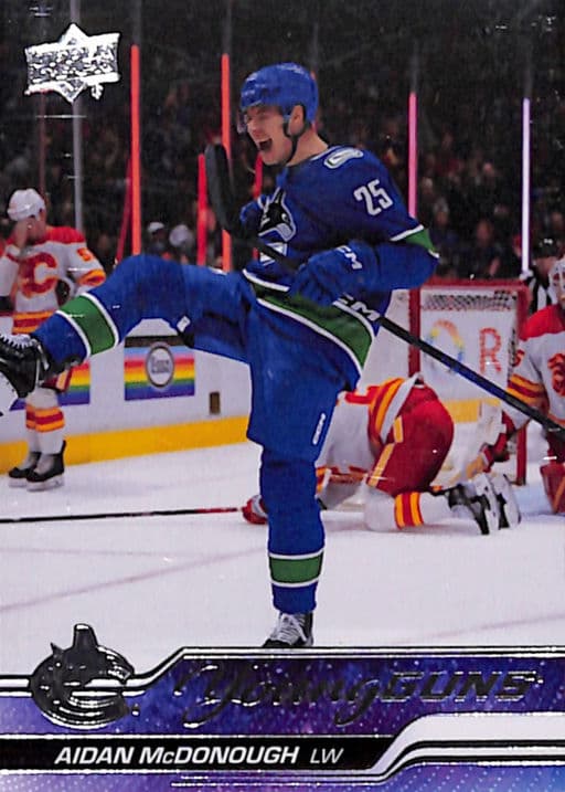 Aidan McDonough 2023-24 Upper Deck Series 1 Young Guns #232 Canucks