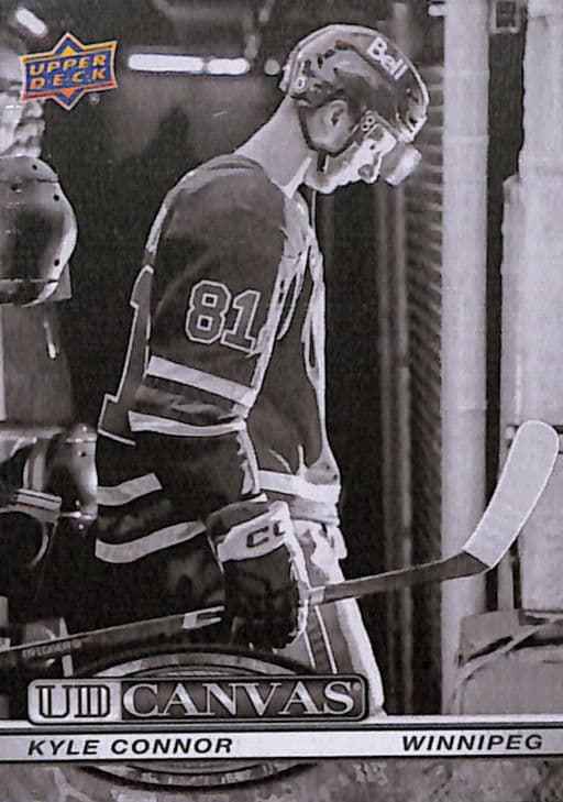 Kyle Connor 2025-26 Upper Deck Canvas C-17 B&W Winnipeg Jets