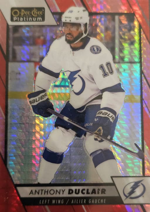 2023-24 O-Pee-Chee Platinum Red Prism Tampa Lightning Anthony Duclair #198 /199