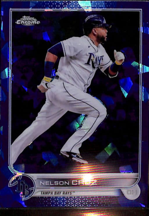 Nelson Cruz 2022 Topps Chrome Sapphire #104 Tampa Bay Rays