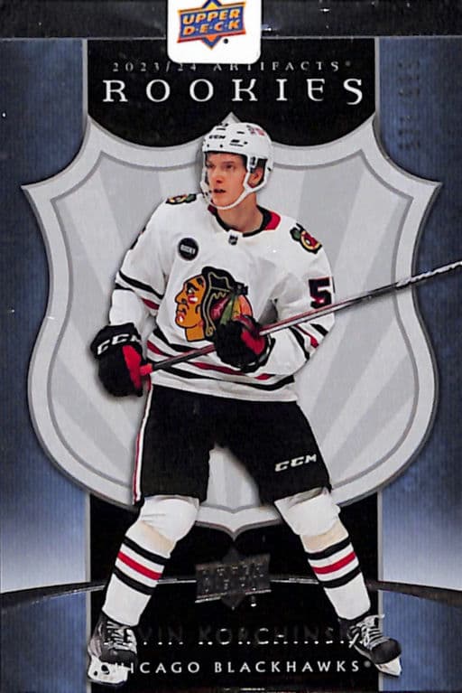 Kevin Korchinski 2023-24 Upper Deck Artifacts Rookies #10 Chicago Blackhawks /99