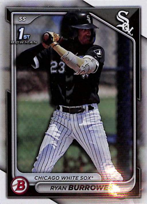 2024 Bowman Chrome Base Chicago White Sox Ryan Burrowes BP-119