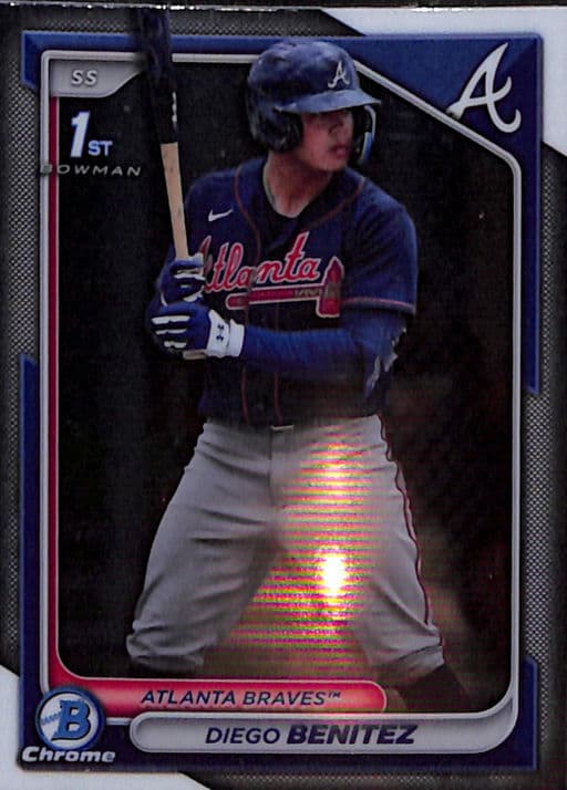 2024 Bowman Chrome 1st Diego Benitez BCP-39 Atlanta Braves