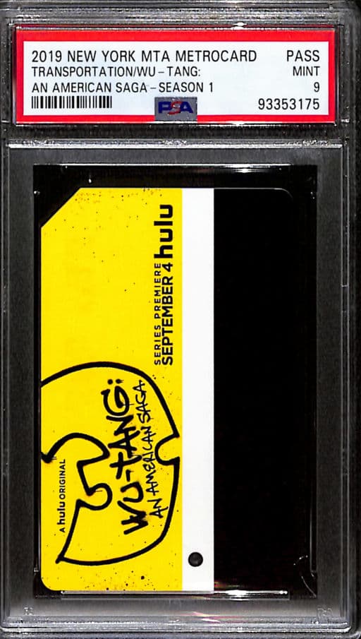 2019 New York MTA Metrocard Wu-Tang: An American Saga Season 1 PSA 9