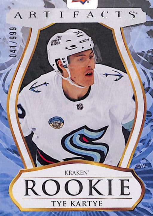 Tye Kartye 2023-24 Upper Deck Artifacts Stars ROOKIE #225 Kraken /999