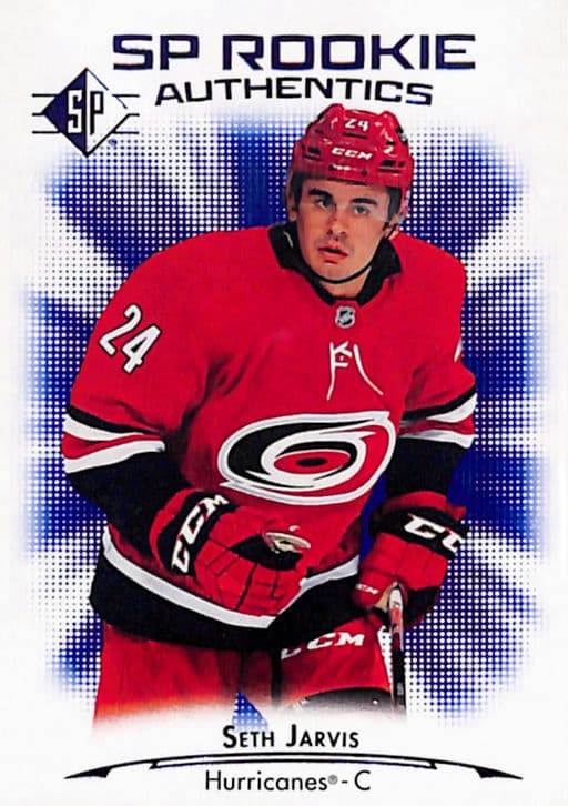 Seth Jarvis 2021-22 SP Rookie Authentics #139 Carolina Hurricanes