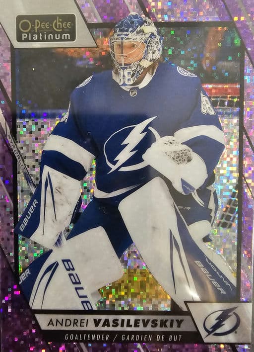 2023-24 O-Pee-Chee Violet Pixels Tampa Lighting Andrei Vasilevskiy #88 /299