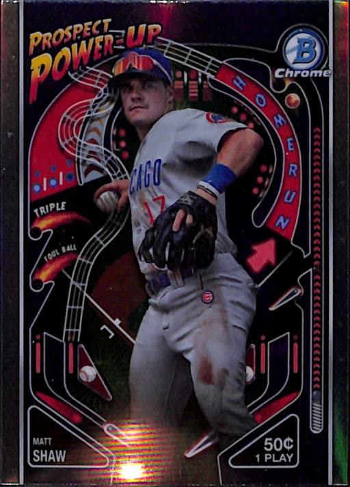 2024 Bowman Chrome Prospect Power Up Matt Shaw PP-16 Chicago Cubs
