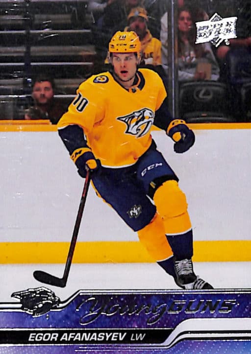 Egor Afanasyev 2023-24 Upper Deck Young Guns #498 Nashville Predators