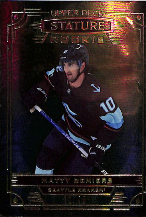 2022-23 Upper Deck Stature Green Seattle Kraken Matty Beniers RC #102 /99