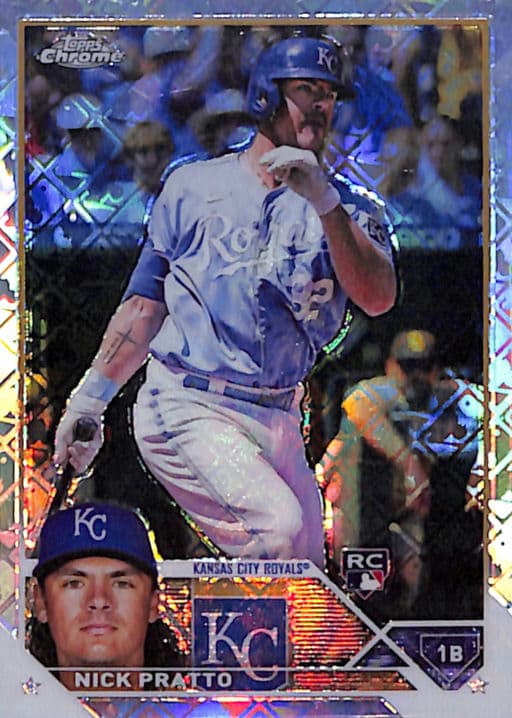 Nick Pratto 2023 Topps Chrome #85 Logofractor ROOKIE Kansas City Royals